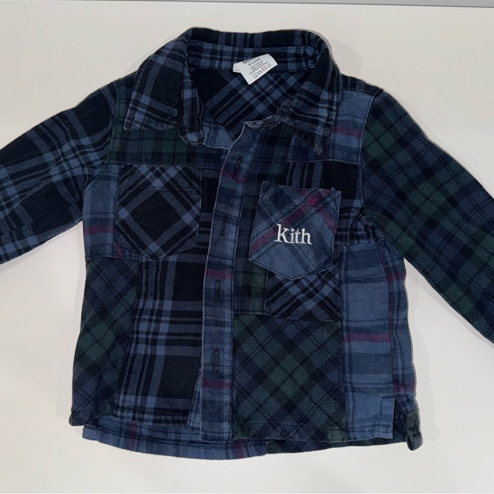 Kith Kids Blue Plaid Shirt - Accepting offers